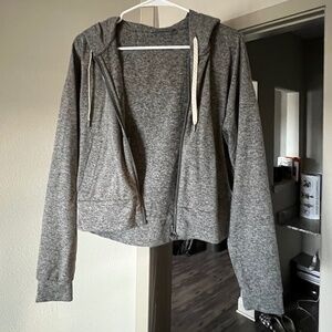 Vuori Grey Zip Up Hoodie, Size Small